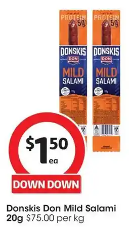 Coles Donskis Don Mild Salami offer