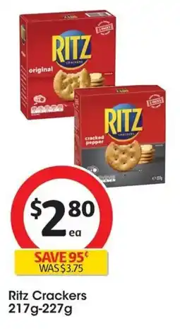 Coles Ritz Crackers offer