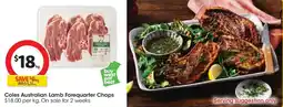 Coles Coles Australian Lamb Forequarter Chops offer