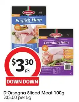 Coles D Orsogna Sliced Meat offer