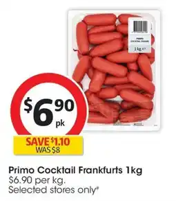 Coles Primo Cocktail Frankfurts offer