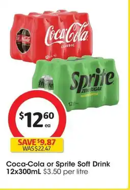 Coles Coca Cola or Sprite Soft Drink offer