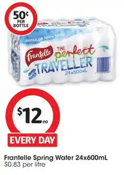 Coles Frantelle Spring Water offer