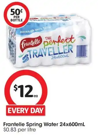 Coles Frantelle Spring Water offer