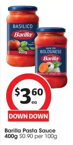 Coles Barilla Pasta Sauce offer
