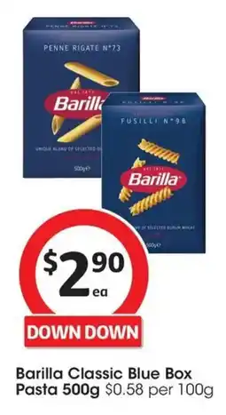 Coles Barilla Classic Blue Box Pasta offer