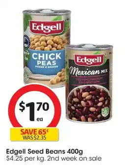 Coles Edgell Seed Beans offer