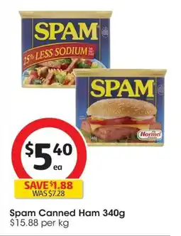 Coles Spam Canned Ham offer