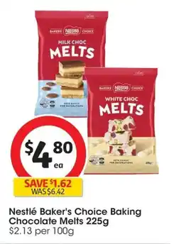 Coles Nestlé Bakers Choice Baking Chocolate Melts offer