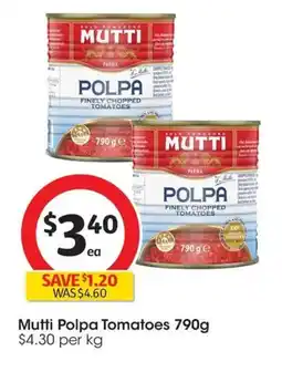 Coles Mutti Polpa Tomatoes offer