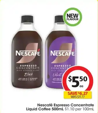 Nescafé Espresso Concentrate Liquid Coffee