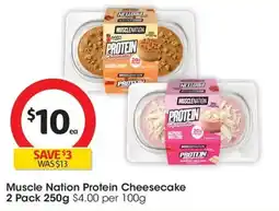 Coles Muscle Nation Protein Cheesecake offer