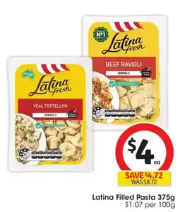 Coles Latina Filled Pasta offer