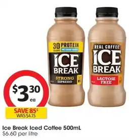 Coles Ice Break Iced Coffee offer