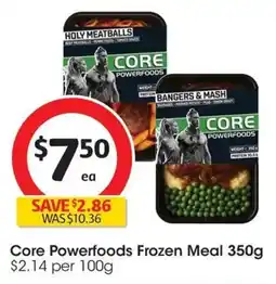 Coles Core Powerfoods Frozen Meal offer