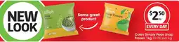 Coles Coles Simply Peas Snap Frozen offer