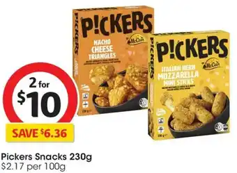 Coles Pickers Snacks offer