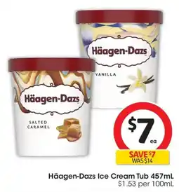 Coles Häagen-Dazs Ice Cream Tub offer