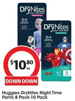 Coles Huggies DryNites Night Time Pant offer