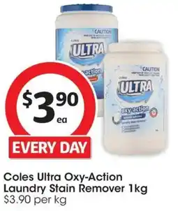 Coles Coles Ultra Oxy-Action Laundry Stain Remover offer