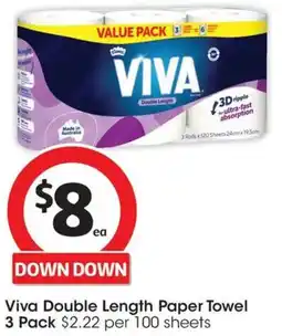 Coles Viva Double Length Paper Towel offer