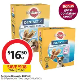 Coles Pedigree Dentastix offer