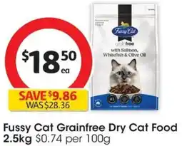 Coles Fussy Cat Grainfree Dry Cat Food offer