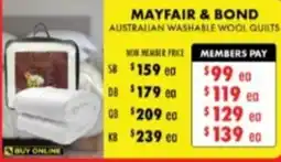Lincraft Mayfair & bond offer