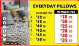 Lincraft Everyday pillows offer