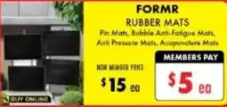 Lincraft Formr rubber mats offer