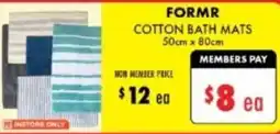 Lincraft Formr cotton bath mats offer