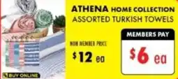 Lincraft Athena home collection assorted turkish towels offer