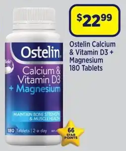 Star Discount Chemist Ostelin & Vitamin D3 + Magnesium 180 Tablets offer