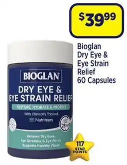 Star Discount Chemist Bioglan Dry Eye & Eye Strain Relief 60 Capsules offer