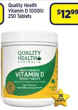 Star Discount Chemist Quality Health Vitamin D 1000IU 250 Tablets offer