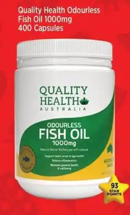 Star Discount Chemist Quality Health Odourless Fish Oil 1000mg 400 Capsules offer