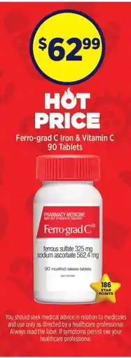 Star Discount Chemist ferrous sulfate sodium ascorbate 90 Tablets offer