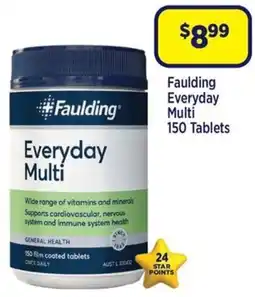 Star Discount Chemist Faulding Everyday Multi 150 Tablets offer