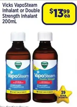 Star Discount Chemist Vicks VapoSteam Inhalant or Double Strength Inhalant offer