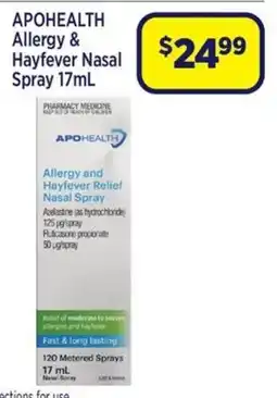 Star Discount Chemist APOHEALTH Allergy & Hayfever Nasal Spray offer