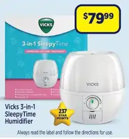 Star Discount Chemist Vicks 3-in-1 Sleepy Time Humidifier offer