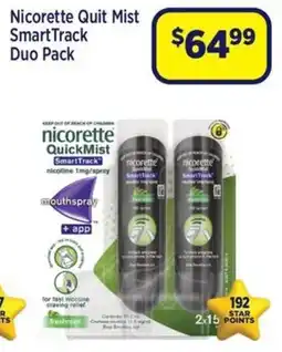Star Discount Chemist Nicorette Quit Mist SmartTrack Duo Pack offer
