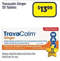 Star Discount Chemist Travacalm Ginger 30 Tablets offer