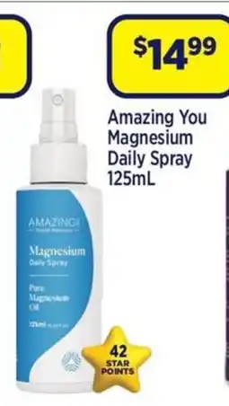 Star Discount Chemist Amazing You Magnesium Daily Spray offer