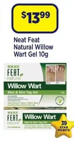 Star Discount Chemist Neat Feat Natural Willow Wart Gel offer