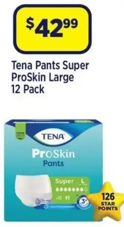Star Discount Chemist Tena Pants Super ProSkin Large offer