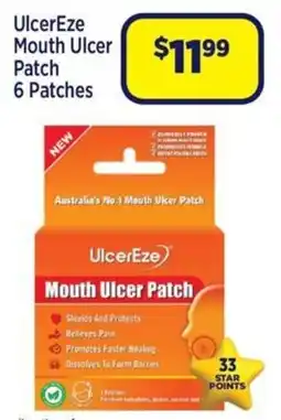Star Discount Chemist UlcerEze Mouth Ulcer Patch 6 Patches offer