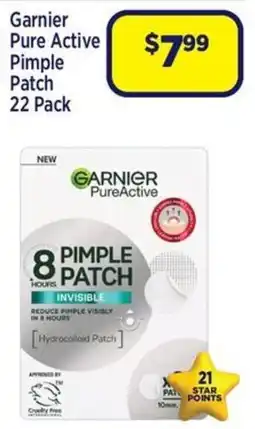 Star Discount Chemist Garnier Pure Active Pimple Patch 22 Pack offer