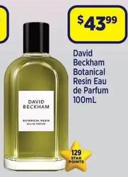 Star Discount Chemist David Beckham Botanical Resin Eau de Parfum offer