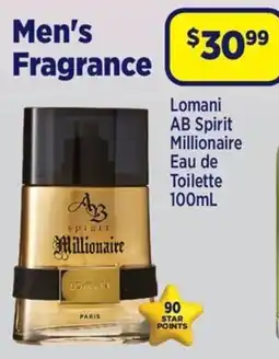 Star Discount Chemist Lomani AB Spirit Millionaire Eau de Toilette offer